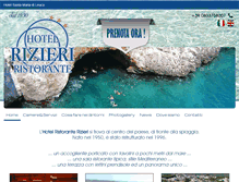 Tablet Screenshot of hotelrizieri.it